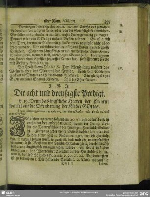 Die acht und dreyßigste Predigt