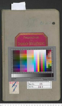 Protokollbuch der Gemeinde Bövinghausen