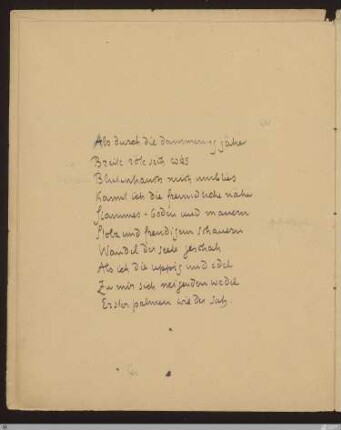 Als durch die dämmerung jähe : [SW III: H10]; [SW III, S. 72/141]