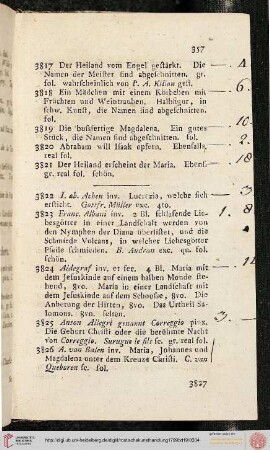 [Kupferstiche] (von Achen - Watelet; Nr. 3822-3994)