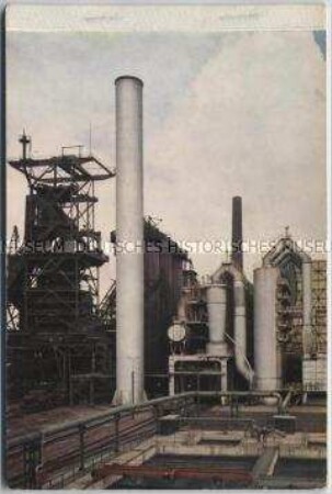 Postkartenheft zur August Thyssen-Hütte Duisburg-Hamborn