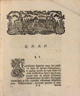 Diss. histor. theol. de inferno eiusque sede, Pars posterior continuata