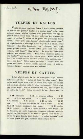 Vulpes Et Cattus.