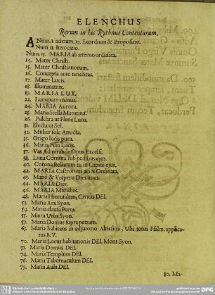 ELENCHUS Rerum in his Rythmis Contentarum