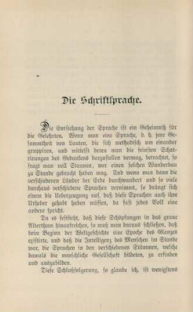 Die Schriftsprache