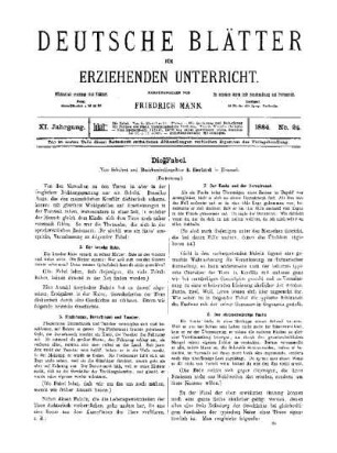 Die Fabel : (Fortsetzung)
