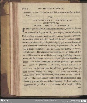 VIII. Conciliantur Sententiae Consuetudo Regina Huius Doctrinae