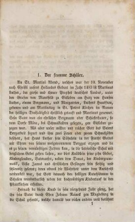 M. Johann Mathesii Historien von Dr. Martin Luthers Leben in zeitgemäßer Bearbeitung