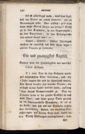 Ein und zwanzigstes Kapitel - Fünf und zwanzigstes Kapitel