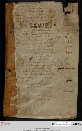Studienhandschrift mit klassischen Autoren - Sabellicus