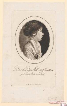 Barbara Regina Albertina Günther, geborene Edle von Serz