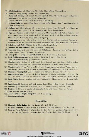 Gemälde (Nr. 131-148)