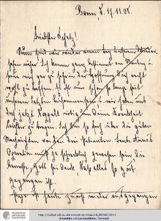 Brief vom 17.11.1905