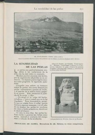 El Popocatepetl desde Amecameca. [Fotografía] : Léase en nuestra edición mensual del próximo mes de Febrero el artículo ilustrado sobre México.