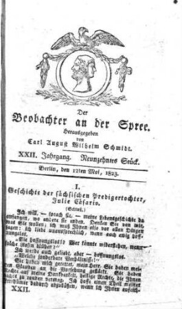 19. Stueck, 12. Mai 1823