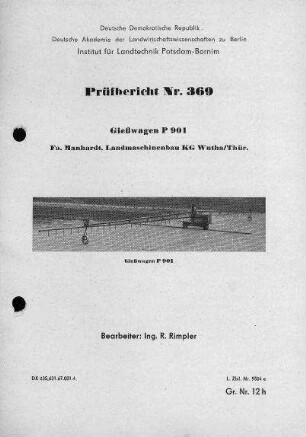 Gießwagen P 901