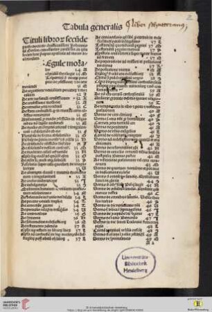 Tabula generalis