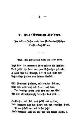 2. Die schwarzen Husaren