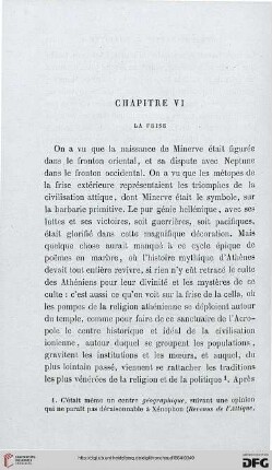 Chapitre VI: La frise