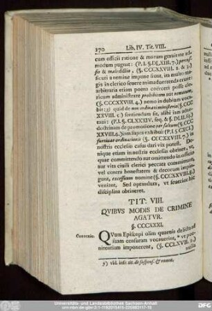 Tit. VIII. Quibus Modis De Crimine Agatur.