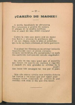 ¡Cariño de madre!