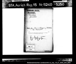 Das Gesuch des Zimmerergesellen Poppe Riemts von Ehwegen in Westerbur um selbständige Niederlassung