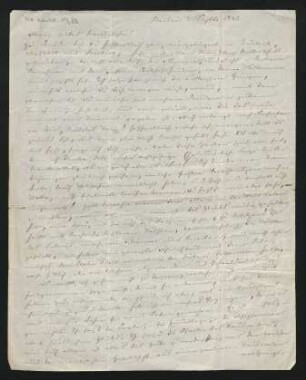Brief an Albertine Mendelssohn-Bartholdy : 03.09.1843