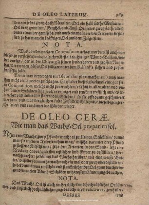 TRACTATUS DE OLEO CERAE.