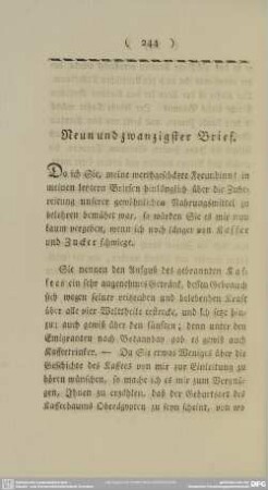 Neunundzwanzigster Brief