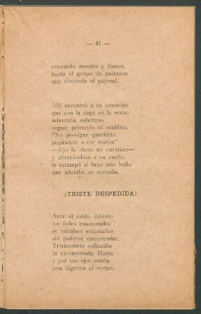 ¡Triste despedida!