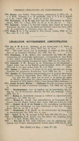 Législation, gouvernement, administration