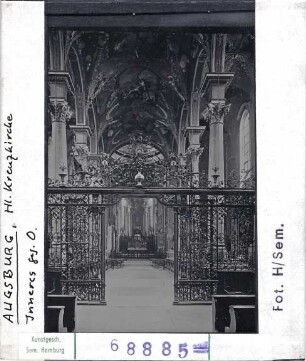 Augsburg: Kreuzkirche, Inneres gen Osten