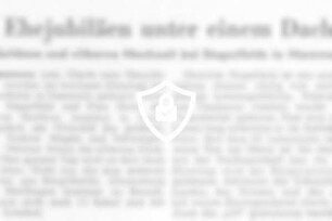 Ehejubiläum unter einem Dach