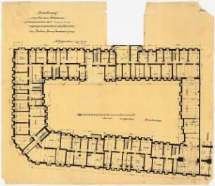 Wohnhäuser Berlin-Tempelhof: Alt-Tempelhof, Saalbau: Grundriss KG, 1:100