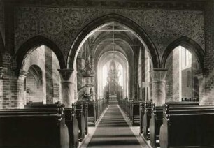 Bergen auf Rügen. Pfarrkirche St. Marien. Inneres nach Osten