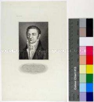 Porträt des französischen Chemikers und Physikers Joseph Louis Gay-Lussac - aus Meyers Conversationslexikon