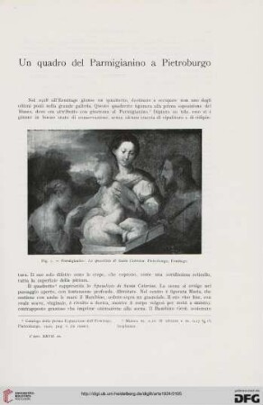 27: Un quadro del Parmigianino a Pietroburgo