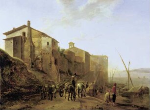 Ansicht der Ripa Grande in Rom