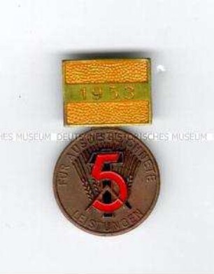 Medaille "Für ausgezeichnete Leistungen", Spange mit Jahreszahl 1953