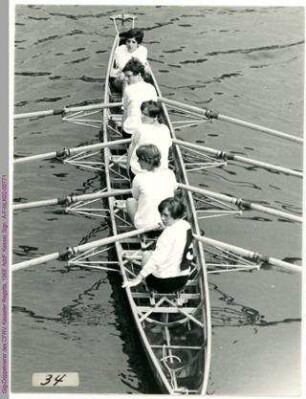 Gig-Doppelvierer des CFRV, Kasseler Regatta, 1968