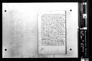 Protest des Abts Georg von Adelberg gegen die Besetzung des Klosters Adelberg durch Württemberg