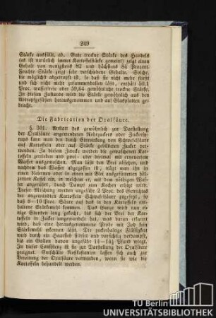 [III.] Die Fabrication der Oxalsäure.