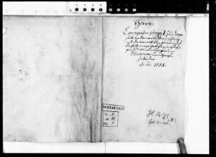 Verhandlungen über die zweite Ehe des Landgrafen Georg I. mit Herzogin Eleonore v. Württemberg, verwitwete Fürstin zu Anhalt (in Pergament-Umschlag)