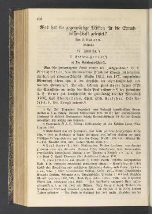 Was hat die gegenwärtige Mission für die Sprachwissenschaft geleistet?