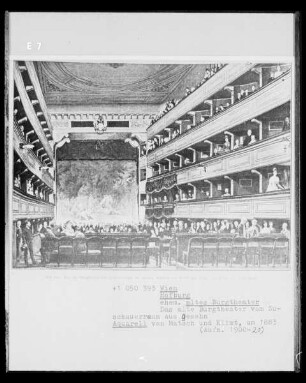 Das alte Burgtheater der Hofburg in Wien: Zuschauerraum