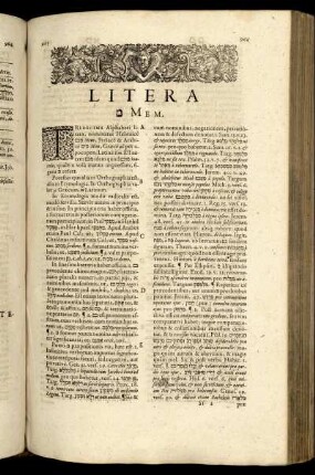 Litera [...] Mem.