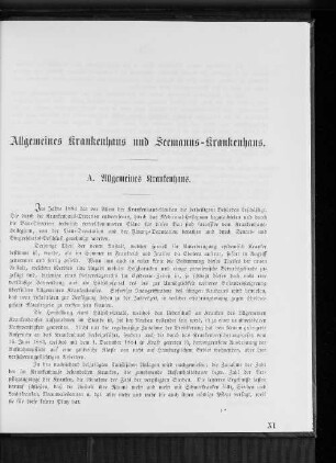 Allgemeines Krankenhaus und Seemanns-Krankenhaus.