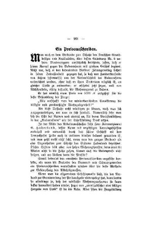 Ein Preisausschreiben