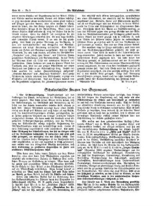 Schulpolitische Fragen der Gegenwart