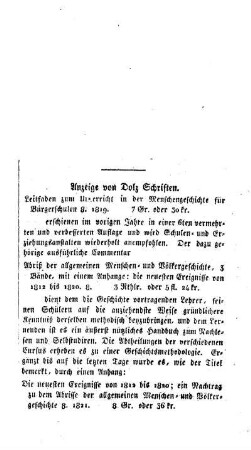 Anzeige von Dolz Schriften